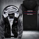 Houston Texans Team Hoodies Zip Up Printing Pattern Coats Super Warm Thicken Fleece Men's Coat