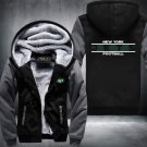 New York Jets Hoodies Zip Up Printing Pattern Coats Super Warm Thicken Fleece Men's Coat
