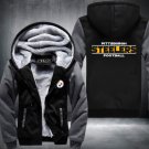 Pittsburgh Steelers Hoodies Zip Up Printing Pattern Coats Super Warm Thicken Fleece Men's Coat