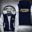 New Orleans Saints Jacket Super Warm Thicken Fleece Zip Up Hoodie Men's Coat Style 1