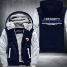 Minnesota Vikings Jacket Super Warm Thicken Fleece Zip Up Hoodie Men's Coat Style 1
