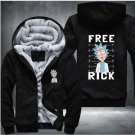 Rick and Morty Hoodie Logo Winter JiaRong Fleece Mens Sweatshirts Style 1