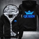 The QUEEN The KING Luminous Glowing Print Winter Fleece Thicken Hoodie Jacket Coat Style 3