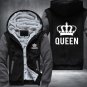 The QUEEN The KING Luminous Glowing Print Winter Fleece Thicken Hoodie Jacket Coat Style 6