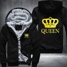 The QUEEN The KING Luminous Glowing Print Winter Fleece Thicken Hoodie Jacket Coat Style 9