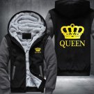 The QUEEN The KING Luminous Glowing Print Winter Fleece Thicken Hoodie Jacket Coat Style 10