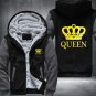 The QUEEN The KING Luminous Glowing Print Winter Fleece Thicken Hoodie Jacket Coat Style 10