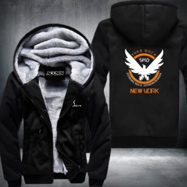 Tom Clancy's The Division Hoodie Logo Winter JiaRong Fleece Mens Sweatshirts Style 2