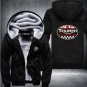 GREAT BRITAIN TRIUMPH MOTORCYCLE Thicken Fleece Zip up Hoodies men Casual Style 1
