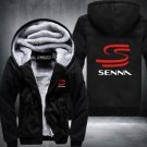 HERO F1 AYRTON SENNA Winter Men Thick Hoodies Patchwork Sweatshirt Zipper Fleece Tracksuit Style 1