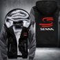 HERO F1 AYRTON SENNA Winter Men Thick Hoodies Patchwork Sweatshirt Zipper Fleece Tracksuit Style 2