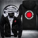 Red Hot Chili Peppers Men Hoodies Coats Rock and Roll Thicken Fleece Zip up Mens Jacket  Style 1