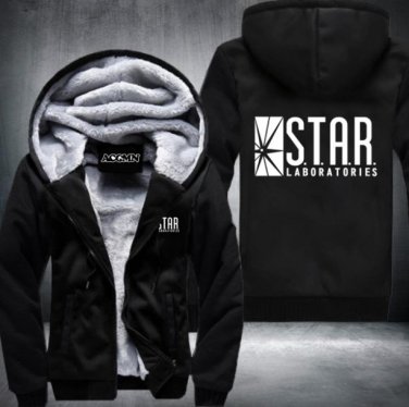 The Flash hoodie Anime Justice League Hooded Thick Zipper Men cardigan Sweatshirts Style 2