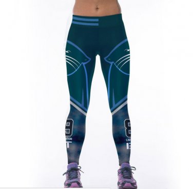Carolina Panthers Sporting Uniforms Leggings American Sportswear Bodybuilding Pants 3D