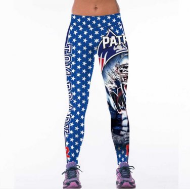 New England Patriots Leggings Women Elastic Sporting Fitness Legging 3D Printed Workout Pants