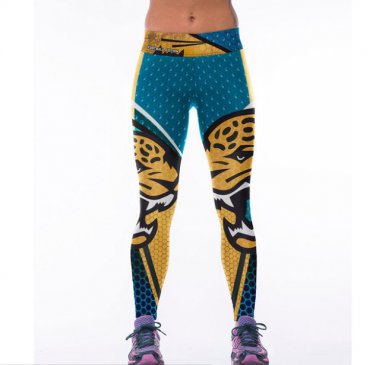 Jacksonville Jaguars Women Legging Honeycomb Pencil Pants American Playball s Team 3D Printed