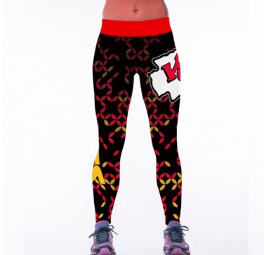 Kansas City Chiefs Women Sporting Legging 3D Printed Skinny Workout Pencil Pants Leggins