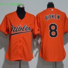 8 Cal Ripken Men Stitched Jersey Size S to 3 XL orange