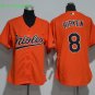 8 Cal Ripken Men Stitched Jersey Size S to 3 XL orange