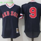  9 Ted Williams Men Stitched Jersey Size S to 3 XL blue