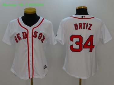 34 David Ortiz Men Stitched Jersey Size S to 3 XL white