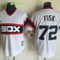 72 Carlton Fisk Men Stitched Jersey Size S to 3 XL white 1
