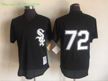 72 Carlton Fisk Men Stitched Jersey Size S to 3 XL black
