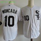 10 Yoan Moncada Men Stitched Jersey Size S to 3 XL white