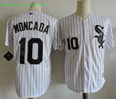 10 Yoan Moncada&Acirc;&nbsp;Men Stitched Jersey Size S to 3 XL white