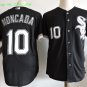 10 Yoan Moncada Men Stitched Jersey Size S to 3 XL black
