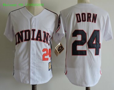 24 Roger Dorn&Acirc;&nbsp;Men Stitched Jersey Size S to 3 XL white