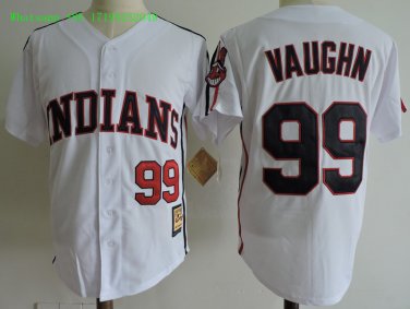 99 Rick Vaughn&Acirc;&nbsp;Men Stitched Jersey Size S to 3 XL white