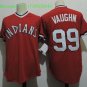 99 Rick Vaughn Men Stitched Jersey Size S to 3 XL red