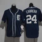 24 Miguel Cabrera Men Stitched Jersey Size S to 3 XL blue