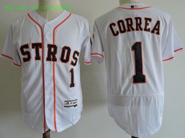 1 Carlos Correa Men Stitched Jersey Size S to 3 XL white