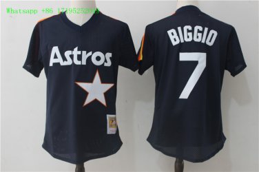 7 Craig Biggio  Men Stitched Jersey Size S to 3 XL blue