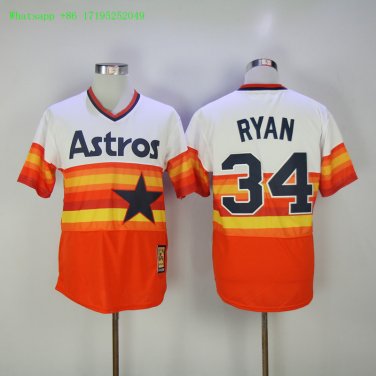 &Acirc;&nbsp;34 Nolan Ryan Men Stitched Jersey Size S to 3 XL style 1