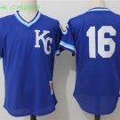 16 Bo Jackson Men Stitched Jersey Size S to 3 XL blue 1