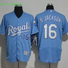 16 Bo Jackson Men Stitched Jersey Size S to 3 XL blue 4