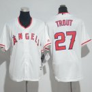 27 Mike Trout Men Stitched Jersey Size S to 3 XL white