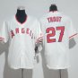 27 Mike Trout Men Stitched Jersey Size S to 3 XL white