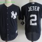 2 Derek Jeter Men Stitched Jersey Size S to 3 XL black