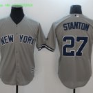 27 Giancarlo Stanton Men Stitched Jersey Size S to 3 XL grey