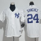 24 Gary Sanchez Men Stitched Jersey Size S to 3 XL white 1