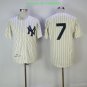 7 Mickey Mantle  Men Stitched Jersey Size S to 3 XL white
