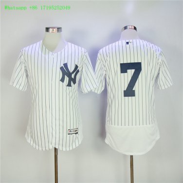 7 Mickey Mantle  Men Stitched Jersey Size S to 3 XL white 1