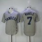 7 Mickey Mantle  Men Stitched Jersey Size S to 3 XL grey