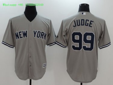 99 Aaron Judge  Men Stitched Jersey Size S to 3 XL grey 2