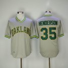 35 Rickey Henderson Men Stitched Jersey Size S to 3 XL grey