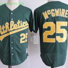 25 Mark Mcgwire Men Stitched Jersey Size S to 3 XL green